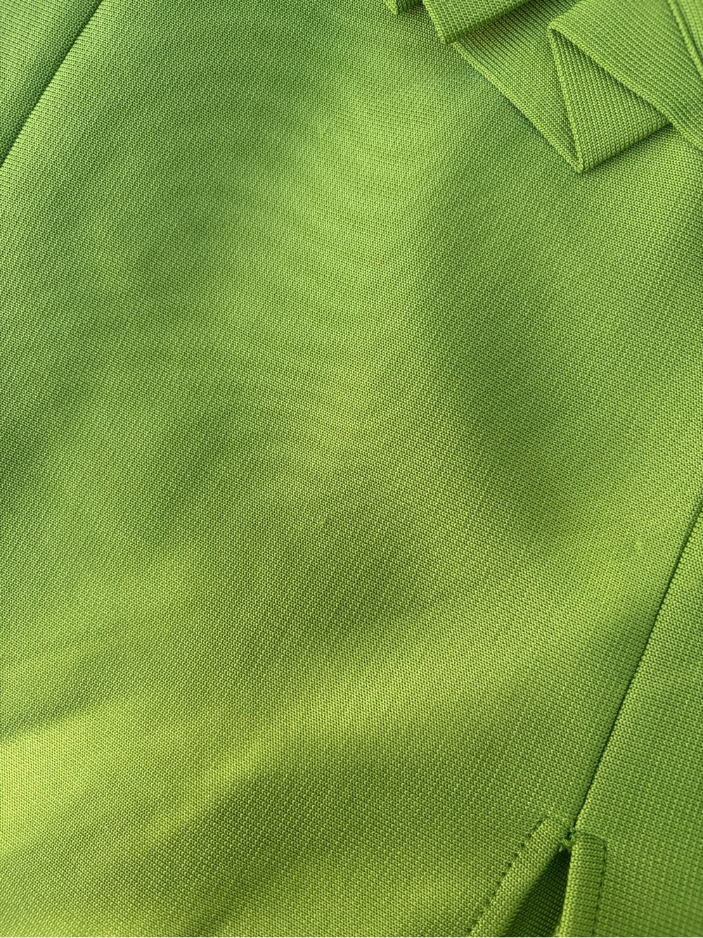 One-Shoulder Ruffle Midi Dress in Lime Green - Picture 5 of 5